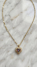 Crystal Heart Chain