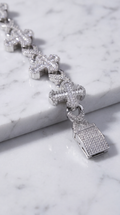 Iced Cross Bracelet